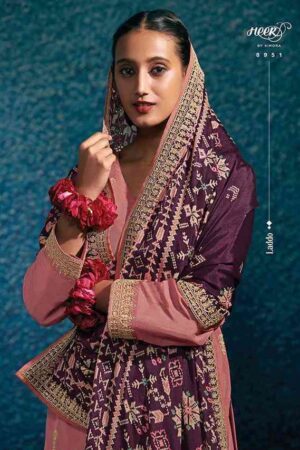 My Fashion Road Kimora Heer Laddo Exclusive Designer Silk Salwar Suit | Peach