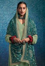 My Fashion Road Kimora Heer Laddo Exclusive Designer Silk Salwar Suit | Green