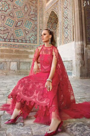 My Fashion Road Maria B Voyage Eid Unstitched Luxury Lawn 2023 | D-2303-A