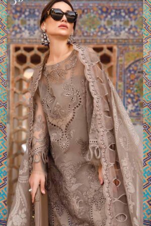 My Fashion Road Maria B Voyage Eid Unstitched Luxury Lawn 2023 | D-2303-B