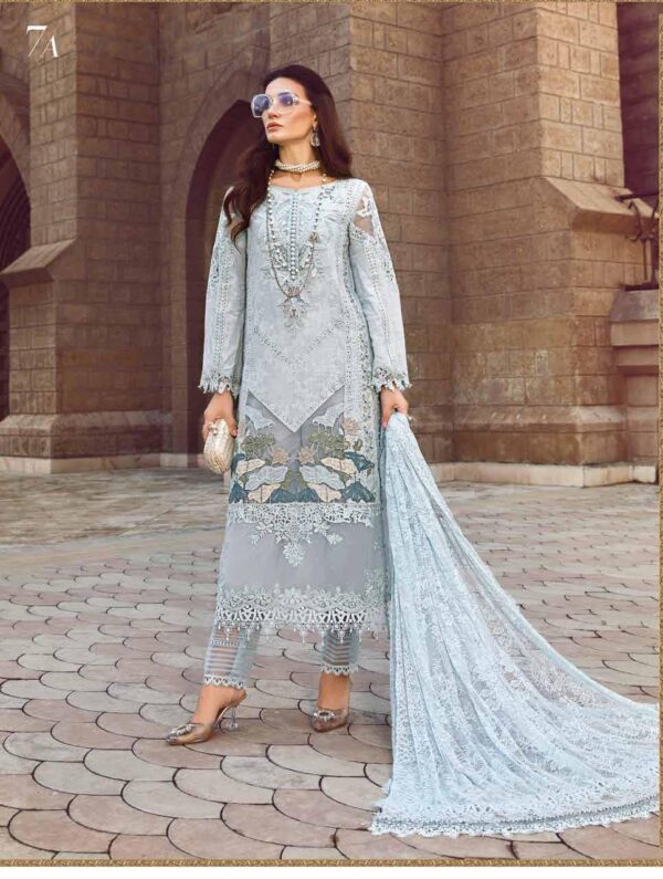 My Fashion Road Maria B Voyage Eid Unstitched Luxury Lawn 2023 | D-2307-A