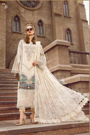 My Fashion Road Maria B Voyage Eid Unstitched Luxury Lawn 2023 | D-2307-B