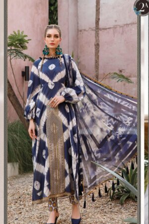 My Fashion Road Mprints by Mariab Spring Summer 2023 Unstitched Suit | 2A