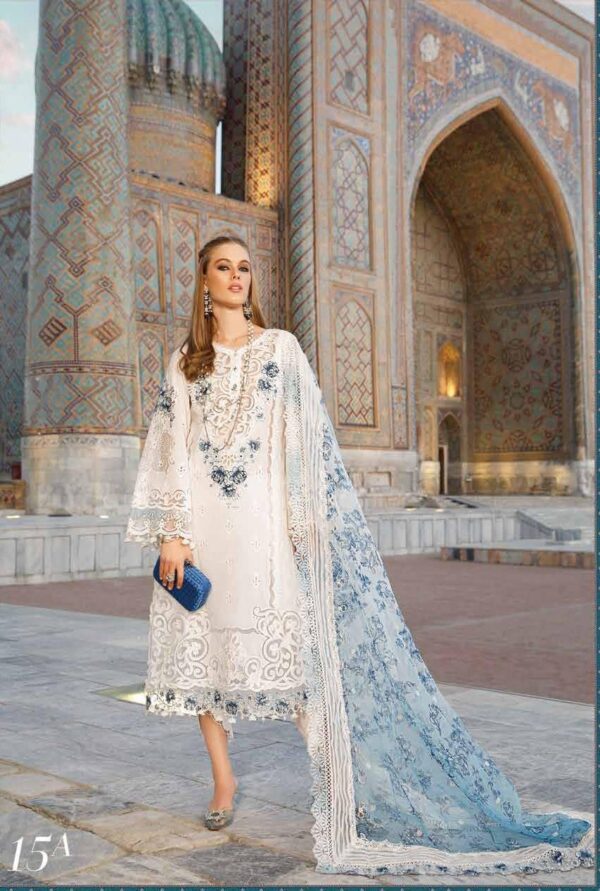 My Fashion Road Maria B Voyage Eid Unstitched Luxury Lawn 2023 | D-2315-A