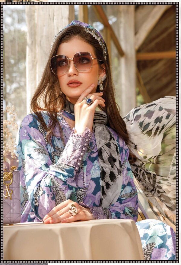 My Fashion Road Mprints by Mariab Spring Summer 2023 Unstitched Suit | 10B