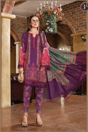 My Fashion Road Mprints by Mariab Spring Summer 2023 Unstitched Suit | 3A