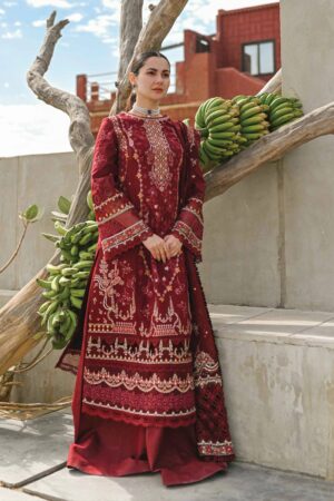 My Fashion Road Qalamkar Luxury Lawn Unstitched Collection 2023 | MIRHA