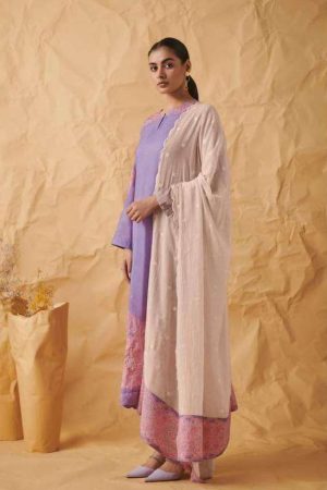 My Fashion Road Sahiba Sarg Gul Pure Lawn Cotton Digital Printed Unstitched Salwar Kameez | Lilac