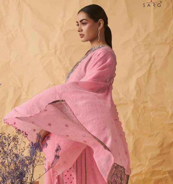 My Fashion Road Sahiba Sarg Gul Pure Lawn Cotton Digital Printed Unstitched Salwar Kameez | Pink