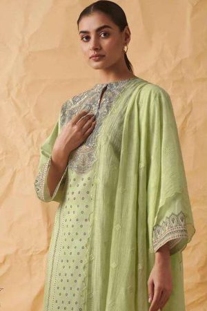 My Fashion Road Sahiba Sarg Gul Pure Lawn Cotton Digital Printed Unstitched Salwar Kameez |Bottlegreen