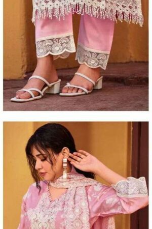 My Fashion Road Shai Khaab By Jay Vijay Designer Moga Silk Salwar Suit | Pink