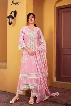 My Fashion Road Shai Khaab By Jay Vijay Designer Moga Silk Salwar Suit | Pink