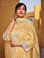 My Fashion Road Shai Khaab By Jay Vijay Designer Moga Silk Salwar Suit | Yellow