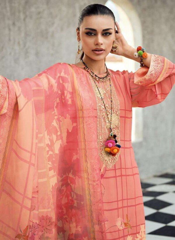 My Fashion Road Varsha Gul E Naaz Exclusive Pakistani Pattern Salwar Suit | Peach
