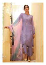 My Fashion Road Varsha Kara Designer Party Wear Organza Salwar Suit | Blue
