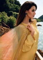 My Fashion Road Varsha Maya Exclusive Viscose Linen Woven Salwar Kameez | Yellow