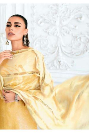 My Fashion Road Varsha Mink Fancy Cotton Satin Salwar Kameez Catalog | Yellow