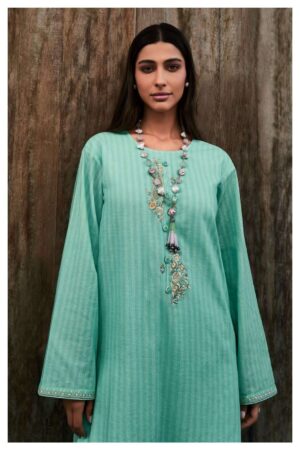 My Fashion Road Varsha Summer Shower Fancy Linen Salwar Kameez | Turquoise