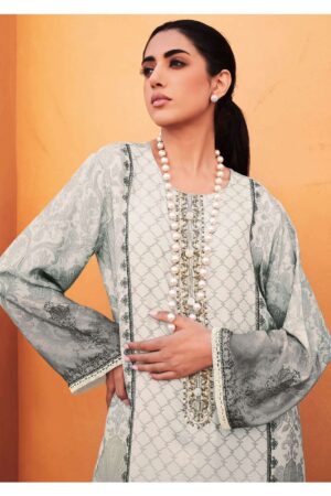 My Fashion Road Varsha Vanilla Viscose Muslin Designer Salwar Kameez | Grey