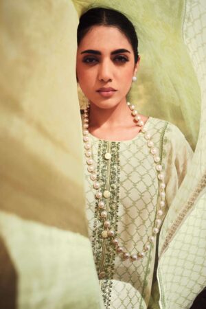 My Fashion Road Varsha Vanilla Viscose Muslin Designer Salwar Kameez | Green