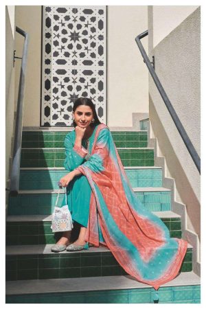 My Fashion Road Varsha Arashi Exclusive Fancy Linen Suit | Ferozi
