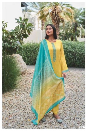 My Fashion Road Varsha Arashi Exclusive Fancy Linen Suit | Yellow
