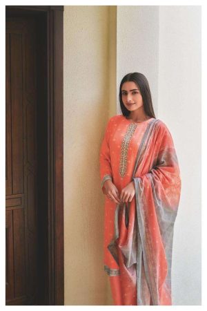 My Fashion Road Varsha Arashi Exclusive Fancy Linen Suit | Peach