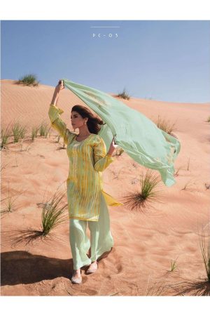 My Fashion Road Varsha Peach Exclusive Fancy Cotton Salwar Kameez | Green