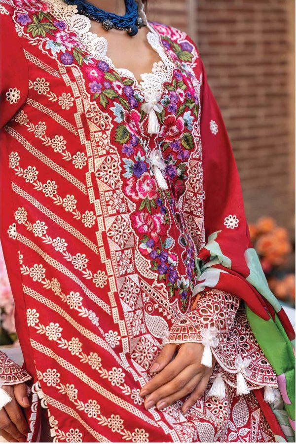 My Fashion Road Hemline by Mushq Spring Summer Lawn Unstitched Suit 2023 | MARIA