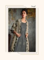 My Fashion Road Ganga Zehra Cotton Plazzo Dress Material | Grey