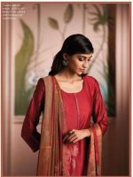 My Fashion Road Ganga Shanaya Designer Party Wear Silk Salwar Suit | Red