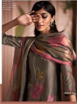 My Fashion Road Ganga Shanaya Designer Party Wear Silk Salwar Suit | Grey