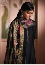 My Fashion Road Ganga Shanaya Designer Party Wear Silk Salwar Suit | Black