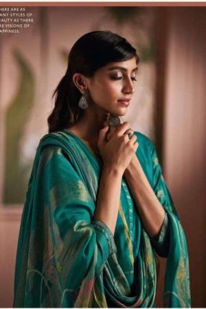 My Fashion Road Ganga Shanaya Designer Party Wear Silk Salwar Suit | Ferozi