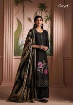 My Fashion Road Ganga Shanaya Designer Party Wear Silk Salwar Suit | Black