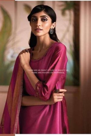 My Fashion Road Ganga Shanaya Designer Party Wear Silk Salwar Suit | Pink