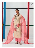 My Fashion Road Ganga Fashion Khushnuma Designer Linen Salwar Suit | Pink