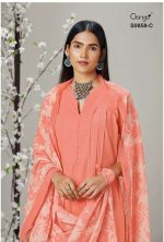 My Fashion Road Ganga Saanvi Designer Ladies Cotton Salwar Suit | Peach