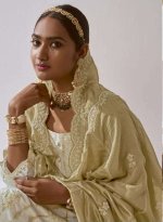 My Fashion Road Kimora Heer Suhani Pant Style Dress Material | Beige