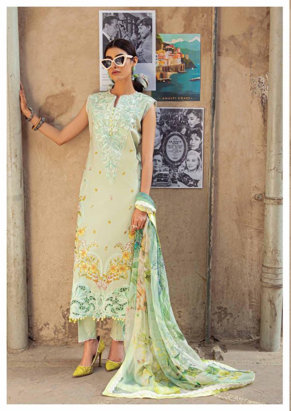 My Fashion Road Hemline by Mushq Spring Summer Lawn Unstitched Suit 2023 | BIANGA