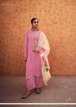 My Fashion Road Varsha Scent Of Love Designer Organza Suit | Pink