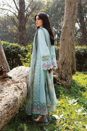 My Fashion Road Qalamkar Qline Lawn Unstitched Collection 2023 | LAYLA AK#06