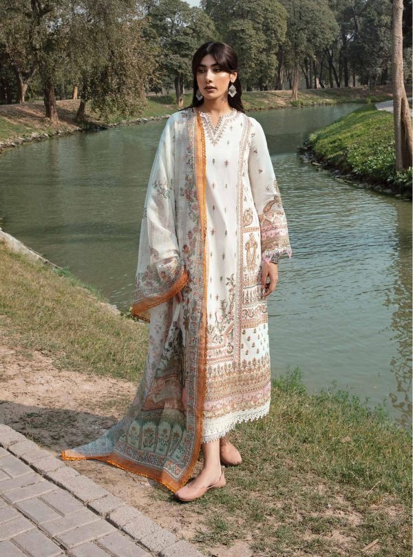 My Fashion Road Qalamkar Qline Lawn Unstitched Collection 2023 | HANA AK#07