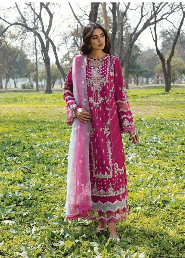 My Fashion Road Qalamkar Qline Lawn Unstitched Collection 2023 | LARISA AK#13