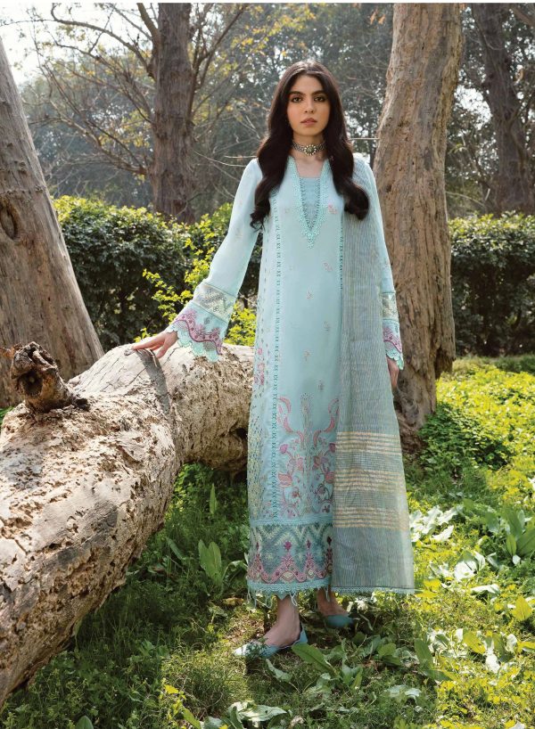 My Fashion Road Qalamkar Qline Lawn Unstitched Collection 2023 | LAYLA AK#06