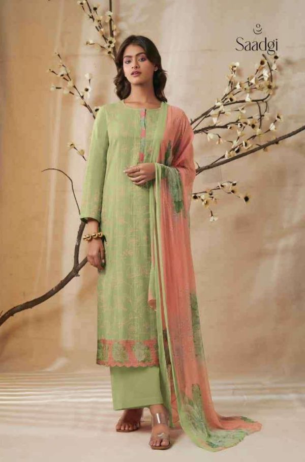 My Fashion Road Saadgi Aradhya Traditional Designs Cotton Salwar Kameez | Green