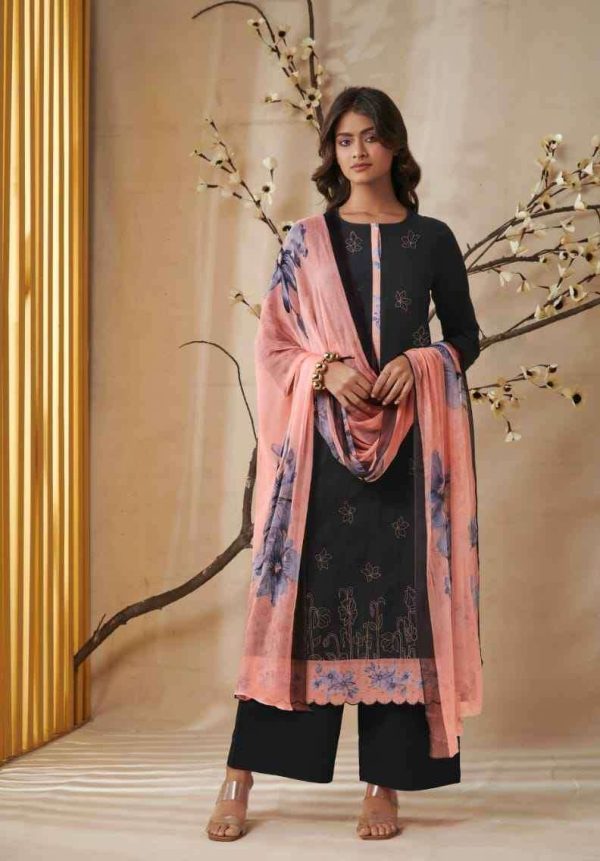 My Fashion Road Saadgi Aradhya Traditional Designs Cotton Salwar Kameez | Black
