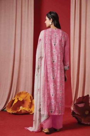 My Fashion Road Sahiba Sarg Ikkat Designer Fancy Cotton Salwar Kameez | Pink