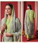 My Fashion Road Sahiba Sarg Ikkat Designer Fancy Cotton Salwar Kameez | Green
