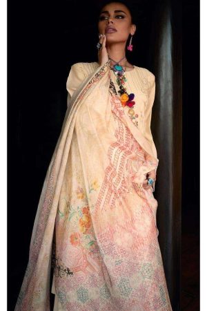 My Fashion Road Varsha Ranjhaa Designer Exclusive Muslin Salwar Suit | Peach